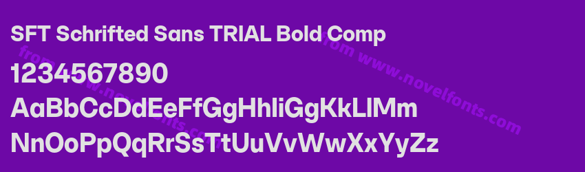 SFT Schrifted Sans TRIAL Bold CompPreview SFT Schrifted Sans TRIAL Bold CompPreview