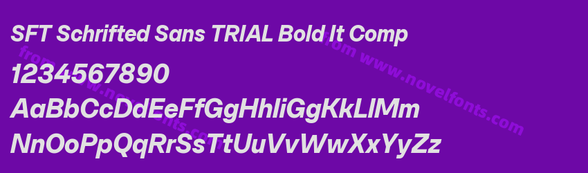 SFT Schrifted Sans TRIAL Bold It CompPreview SFT Schrifted Sans TRIAL Bold It CompPreview