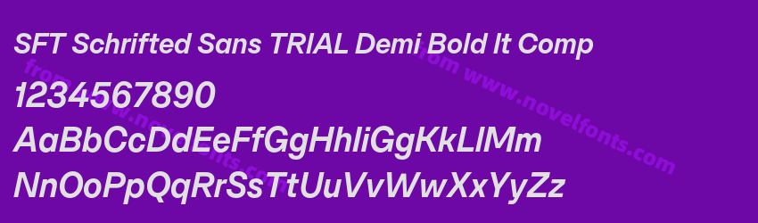 SFT Schrifted Sans TRIAL Demi Bold It CompPreview SFT Schrifted Sans TRIAL Demi Bold It CompPreview