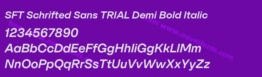 SFT Schrifted Sans TRIAL Demi Bold ItalicPreview SFT Schrifted Sans TRIAL Demi Bold ItalicPreview