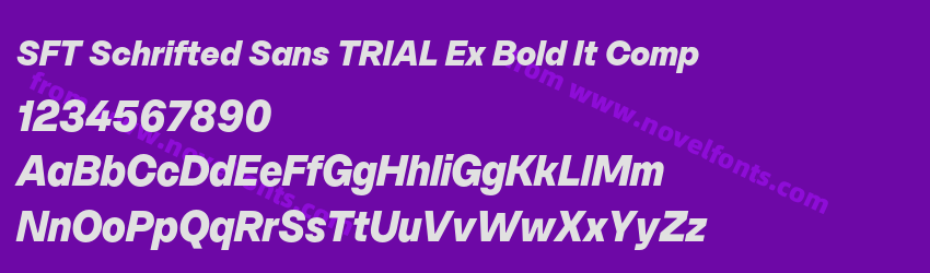 SFT Schrifted Sans TRIAL Ex Bold It CompPreview SFT Schrifted Sans TRIAL Ex Bold It CompPreview