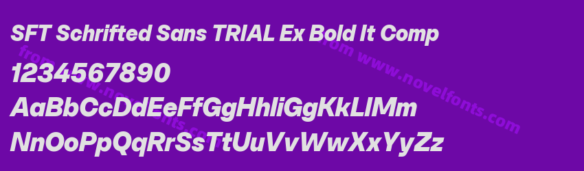 SFT Schrifted Sans TRIAL Ex Bold It CompPreview SFT Schrifted Sans TRIAL Ex Bold It CompPreview