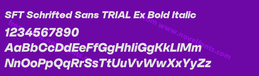 SFT Schrifted Sans TRIAL Ex Bold ItalicPreview SFT Schrifted Sans TRIAL Ex Bold ItalicPreview