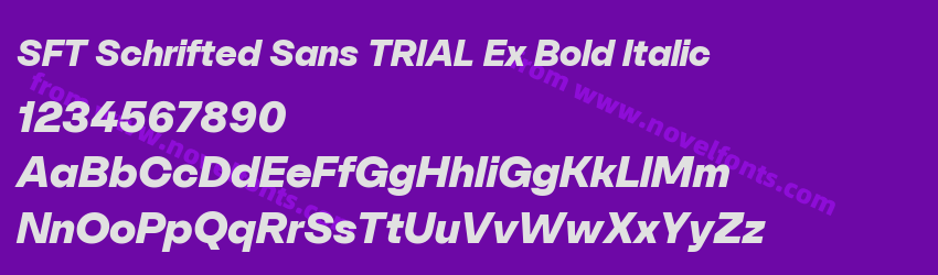 SFT Schrifted Sans TRIAL Ex Bold ItalicPreview SFT Schrifted Sans TRIAL Ex Bold ItalicPreview