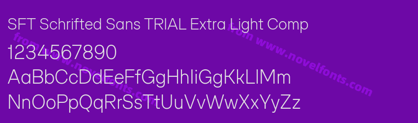 SFT Schrifted Sans TRIAL Extra Light CompPreview SFT Schrifted Sans TRIAL Extra Light CompPreview