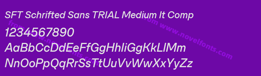 SFT Schrifted Sans TRIAL Medium It CompPreview SFT Schrifted Sans TRIAL Medium It CompPreview
