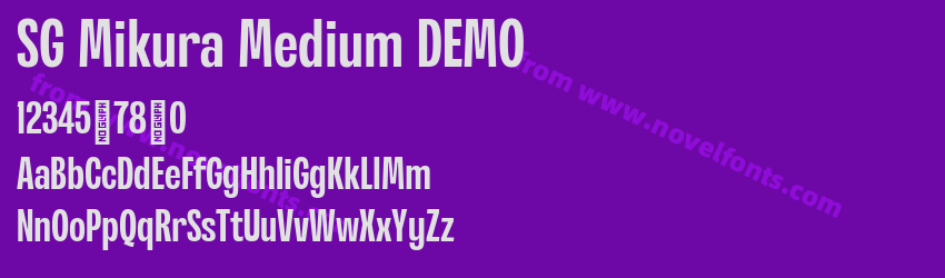 SG Mikura Medium DEMOPreview SG Mikura Medium DEMOPreview