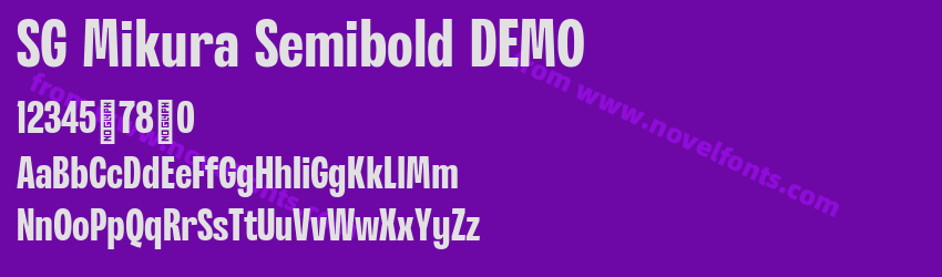 SG Mikura Semibold DEMOPreview SG Mikura Semibold DEMOPreview