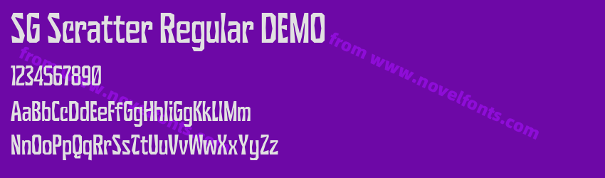 SG Scratter Regular DEMOPreview SG Scratter Regular DEMOPreview