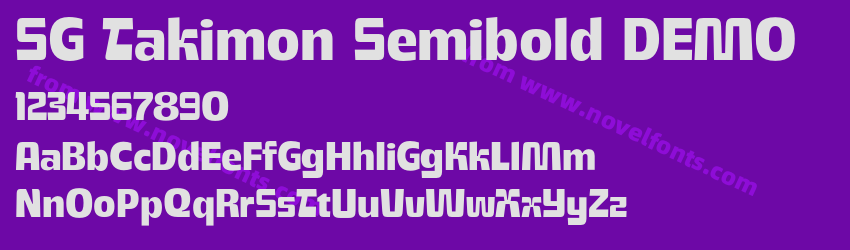 SG Takimon Semibold DEMOPreview SG Takimon Semibold DEMOPreview