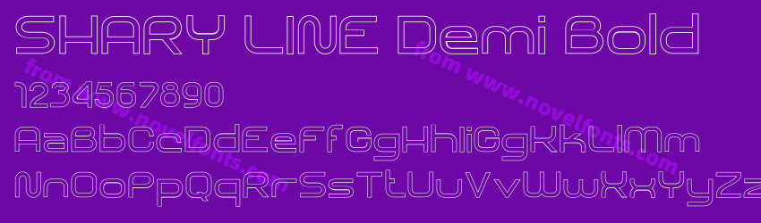SHARY LINE Demi BoldPreview SHARY LINE Demi BoldPreview