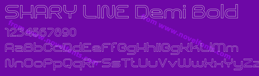 SHARY LINE Demi BoldPreview SHARY LINE Demi BoldPreview