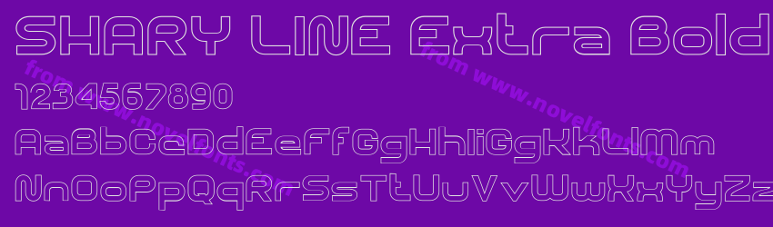 SHARY LINE Extra BoldPreview SHARY LINE Extra BoldPreview