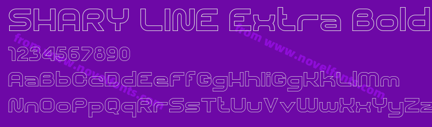 SHARY LINE Extra BoldPreview SHARY LINE Extra BoldPreview