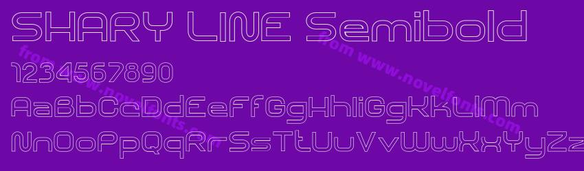 SHARY LINE SemiboldPreview SHARY LINE SemiboldPreview