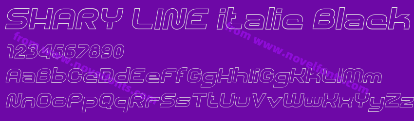 SHARY LINE italic BlackPreview SHARY LINE italic BlackPreview