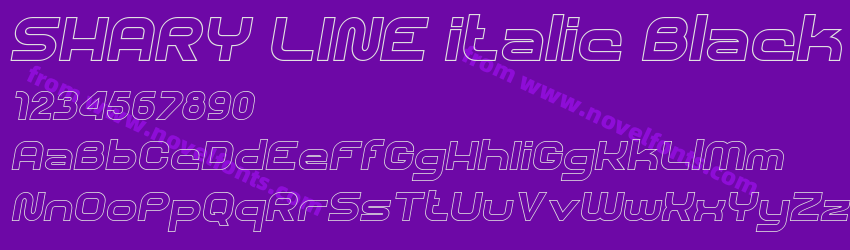 SHARY LINE italic BlackPreview SHARY LINE italic BlackPreview