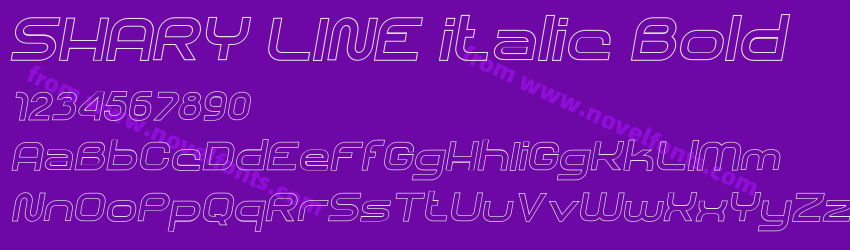 SHARY LINE italic BoldPreview SHARY LINE italic BoldPreview