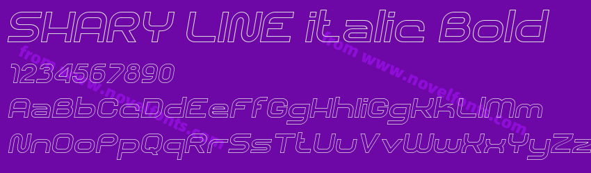 SHARY LINE italic BoldPreview SHARY LINE italic BoldPreview