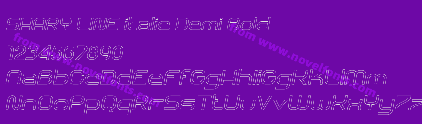 SHARY LINE italic Demi BoldPreview SHARY LINE italic Demi BoldPreview
