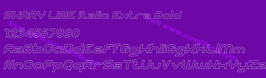 SHARY LINE italic Extra BoldPreview SHARY LINE italic Extra BoldPreview