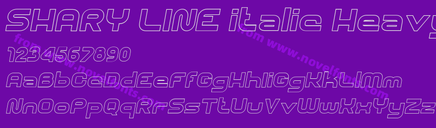 SHARY LINE italic HeavyPreview SHARY LINE italic HeavyPreview