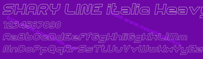 SHARY LINE italic HeavyPreview SHARY LINE italic HeavyPreview