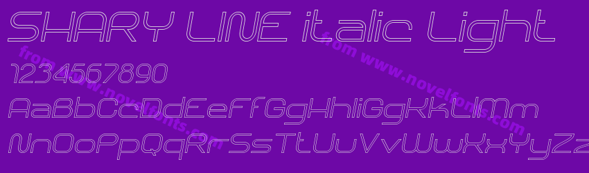 SHARY LINE italic LightPreview SHARY LINE italic LightPreview