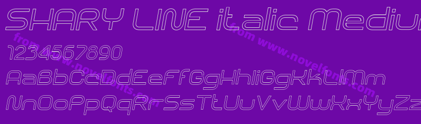 SHARY LINE italic MediumPreview SHARY LINE italic MediumPreview