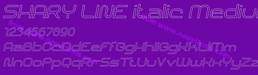 SHARY LINE italic MediumPreview SHARY LINE italic MediumPreview