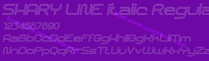 SHARY LINE italic RegularPreview SHARY LINE italic RegularPreview