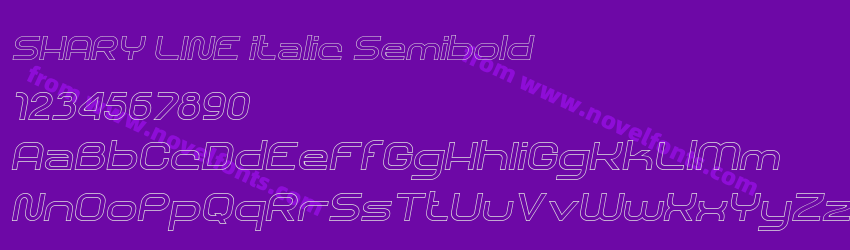 SHARY LINE italic SemiboldPreview SHARY LINE italic SemiboldPreview
