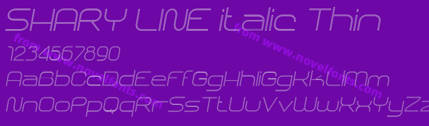 SHARY LINE italic ThinPreview SHARY LINE italic ThinPreview