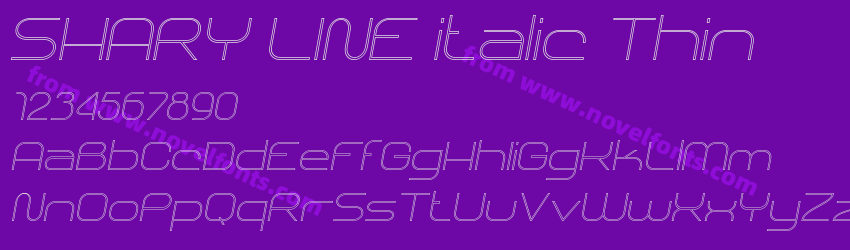 SHARY LINE italic ThinPreview SHARY LINE italic ThinPreview