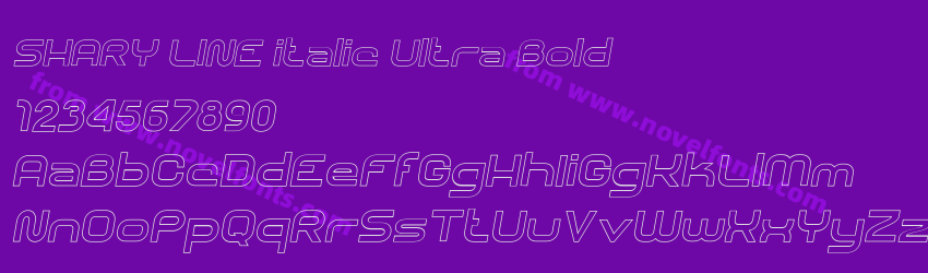 SHARY LINE italic Ultra BoldPreview SHARY LINE italic Ultra BoldPreview