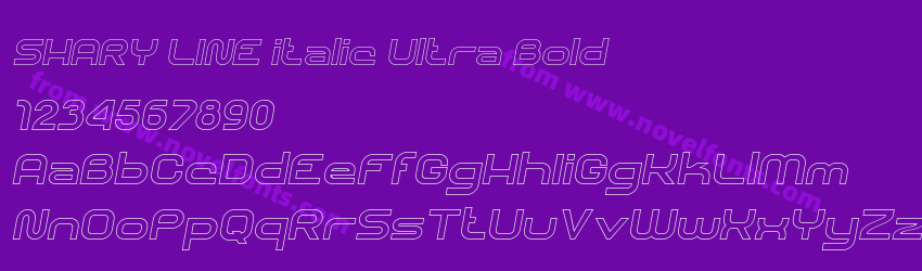 SHARY LINE italic Ultra BoldPreview SHARY LINE italic Ultra BoldPreview