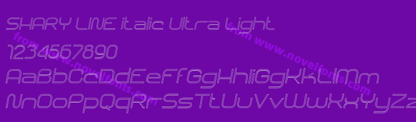 SHARY LINE italic Ultra LightPreview SHARY LINE italic Ultra LightPreview