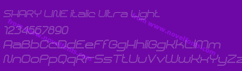 SHARY LINE italic Ultra LightPreview SHARY LINE italic Ultra LightPreview