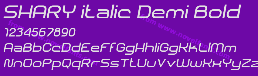 SHARY italic Demi BoldPreview SHARY italic Demi BoldPreview