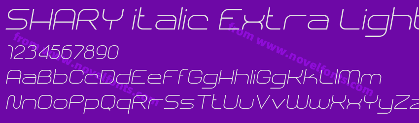 SHARY italic Extra LightPreview SHARY italic Extra LightPreview