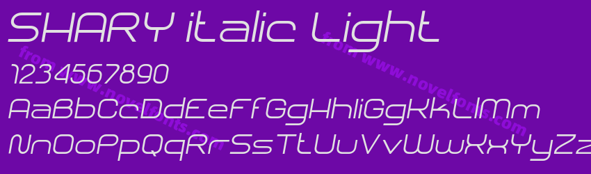 SHARY italic LightPreview SHARY italic LightPreview