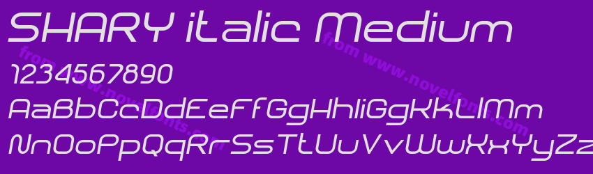 SHARY italic MediumPreview SHARY italic MediumPreview