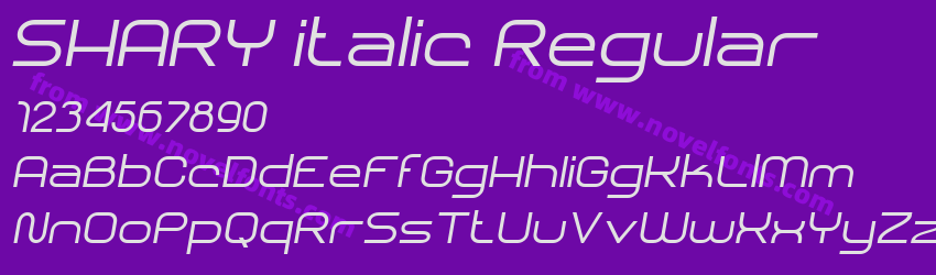 SHARY italic RegularPreview SHARY italic RegularPreview