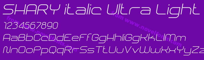 SHARY italic Ultra LightPreview SHARY italic Ultra LightPreview