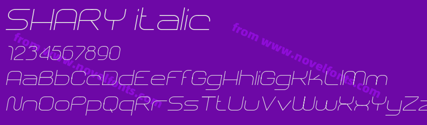 SHARY italicPreview SHARY italicPreview