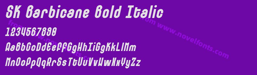 SK Barbicane Bold ItalicPreview SK Barbicane Bold ItalicPreview