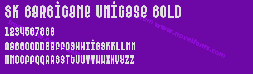 SK Barbicane Unicase BoldPreview SK Barbicane Unicase BoldPreview