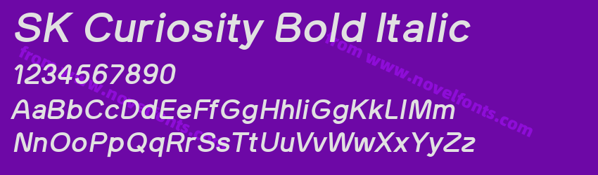 SK Curiosity Bold ItalicPreview SK Curiosity Bold ItalicPreview