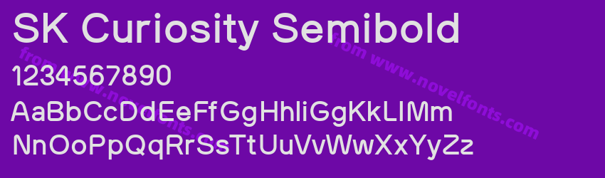 SK Curiosity SemiboldPreview SK Curiosity SemiboldPreview
