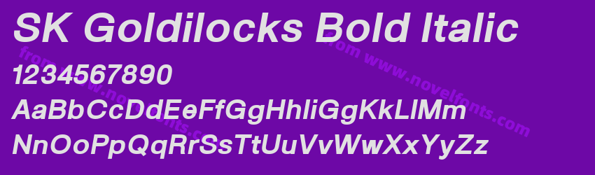 SK Goldilocks Bold ItalicPreview SK Goldilocks Bold ItalicPreview